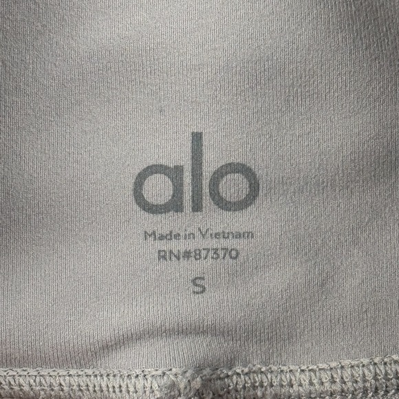 Alo Yoga Leggings Womens Small Purple Moto Ribbed 28" High-Waist Running Active - Picture 4 of 13